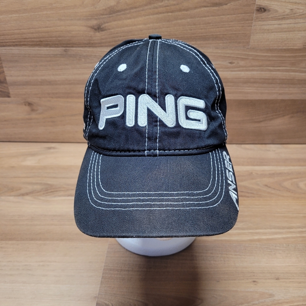 Ping Black Hat with White Logo